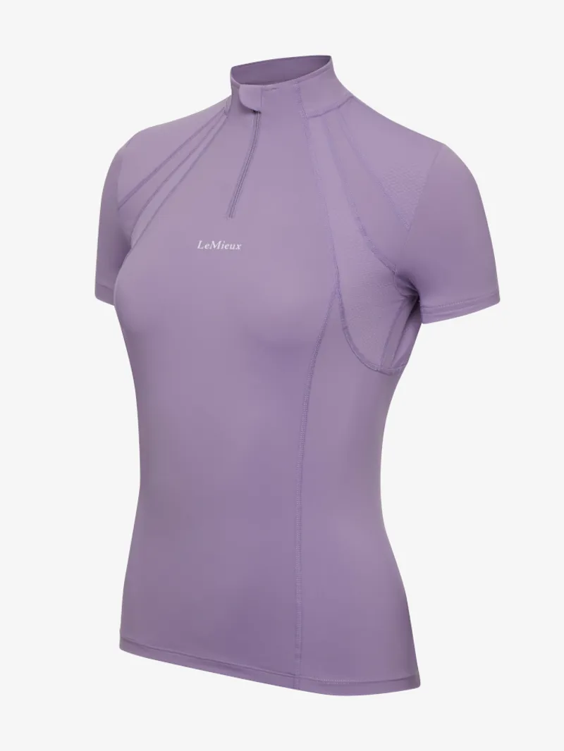 LeMieux Ladies Mia Mesh Short Sleeve Baselayer Iris-1